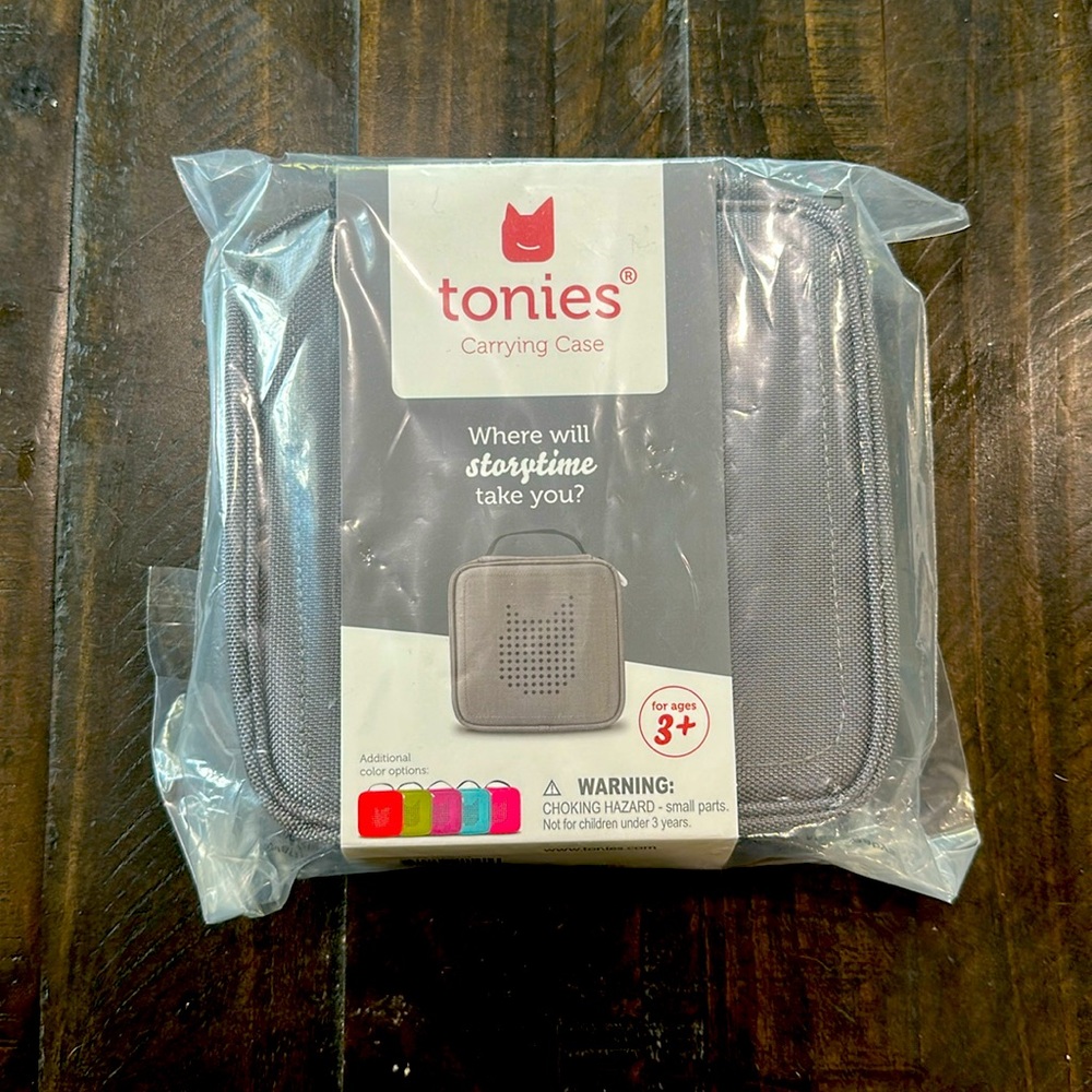 Tonies Carrying Case Gray New in sealed packaging.